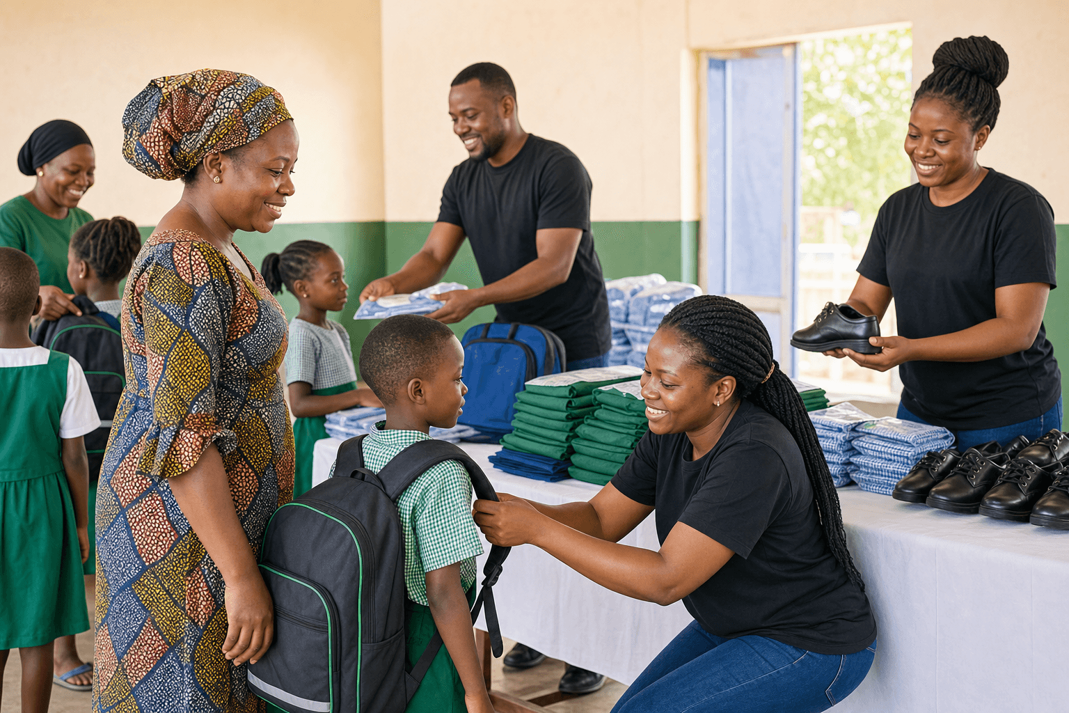 School supplies and clothing